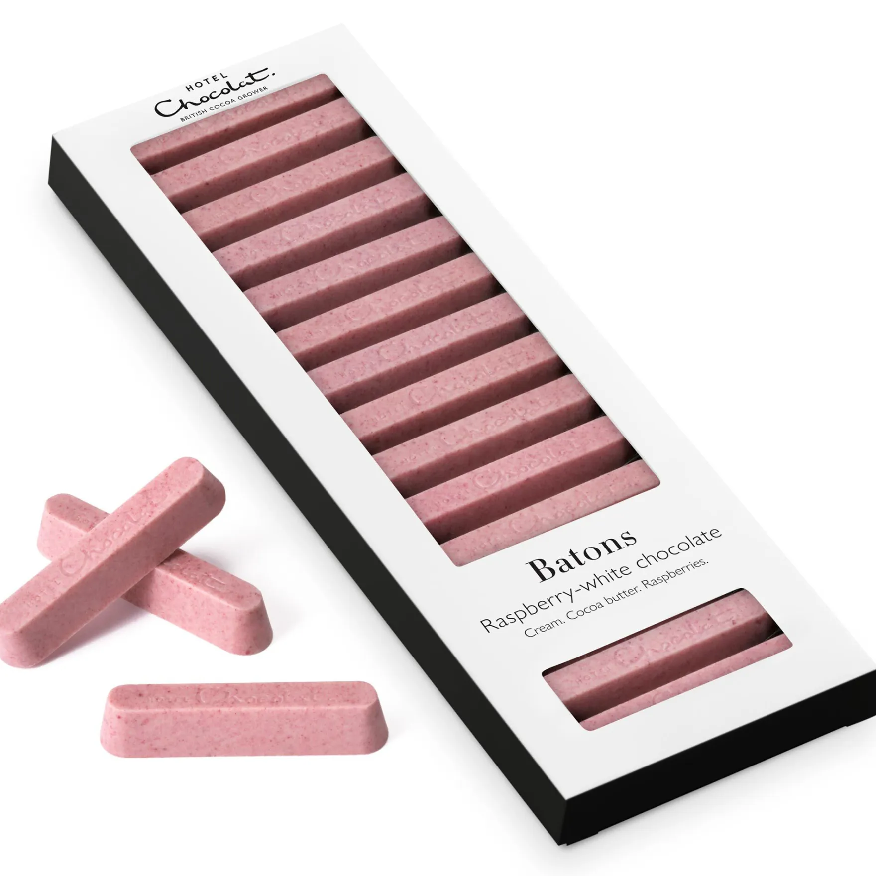 Raspberry-White Chocolate Batons<Hotel Chocolat