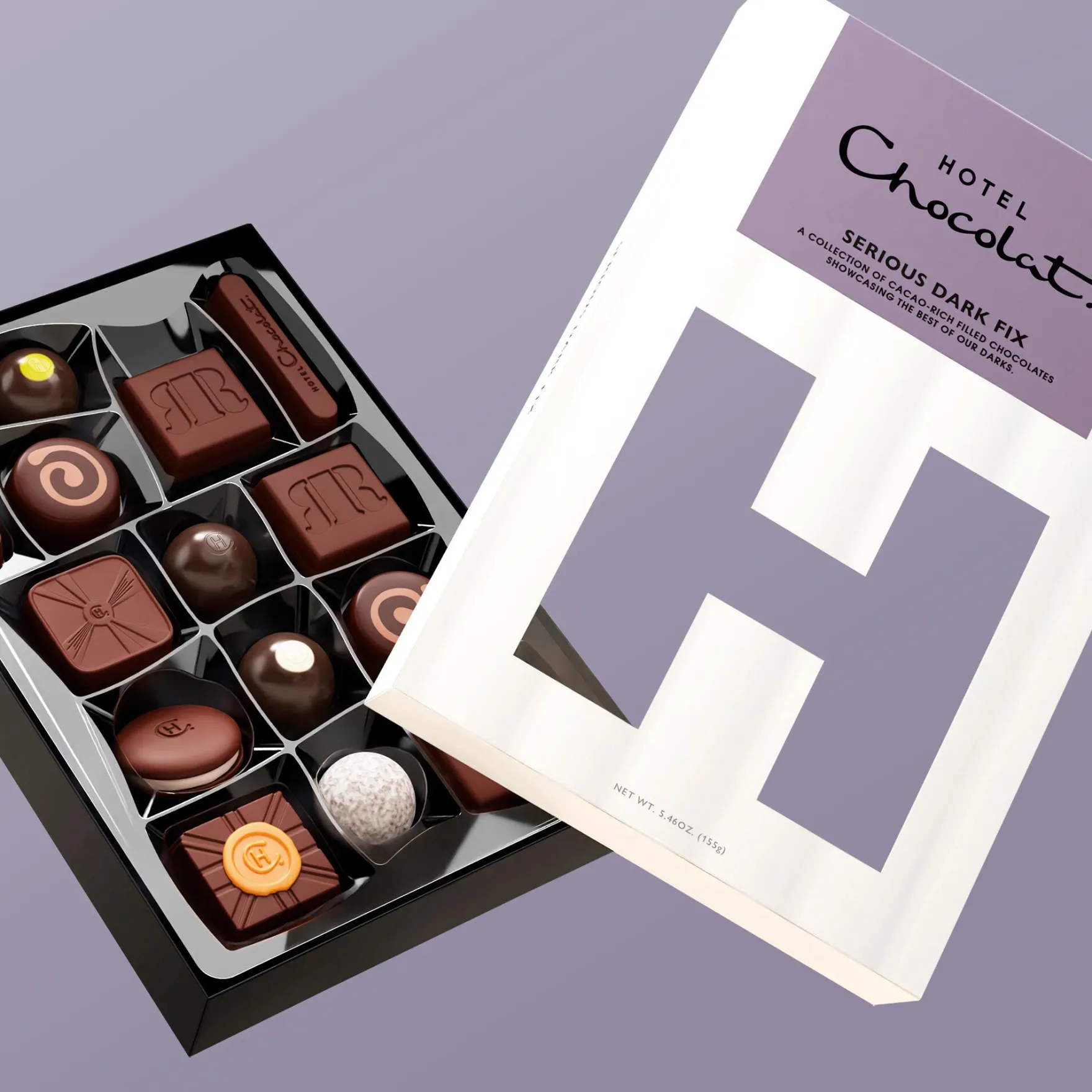Serious Dark Fix H-Box with Happy Anniversary Sleeve<Hotel Chocolat Outlet